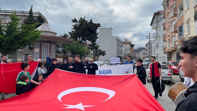 Alaçam'da "Hoş geldin ramazan" alayı düzenlendi