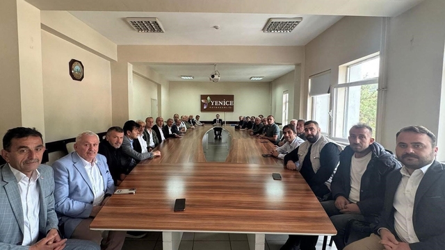Yenice Muhtarlar Derneği'nden Kaymakam'a destek açıklaması