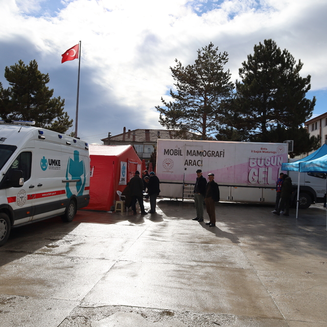 Mobil mamografi aracı Orta'da hizmet vermeye başladı