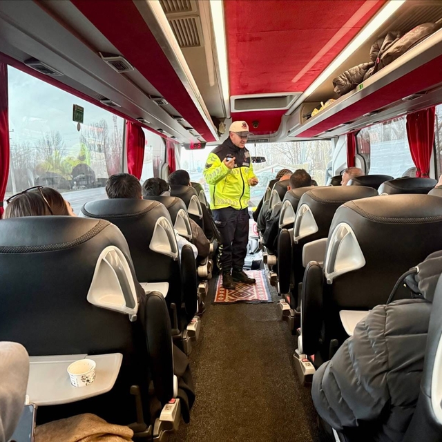 Muş'ta emniyet kemeri denetimi