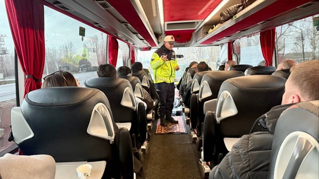 Muş'ta emniyet kemeri denetimi