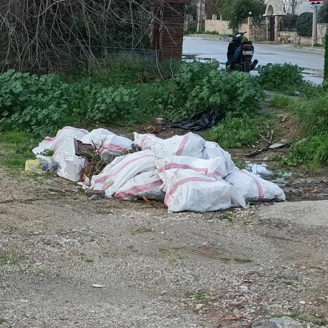 Bodrum'da araziye moloz döken kişiye 50 bin lira ceza; o anlar kamerada