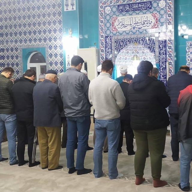 Çine'de cemaat Ramazan öncesi sabah namazında buluştu