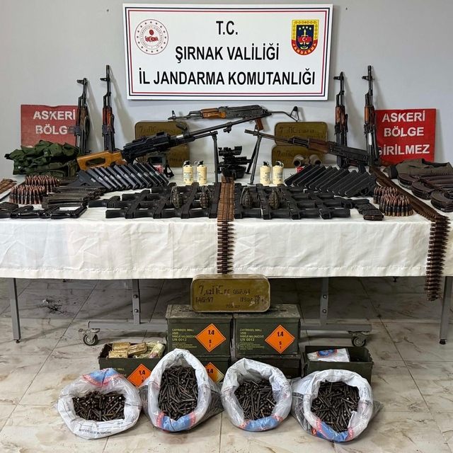 Silopi'de cephanelik ele geçirildi: 6 tutuklama