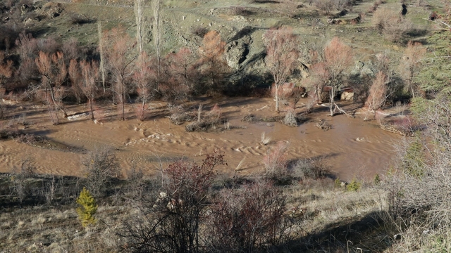 Göksu nehri taştı, tarım arazileri sular altında kaldı