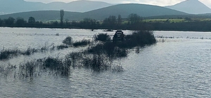 Sakarya Nehri üzerindeki adacıkta balık tutmak isteyen 2 kişi mahsur kaldı