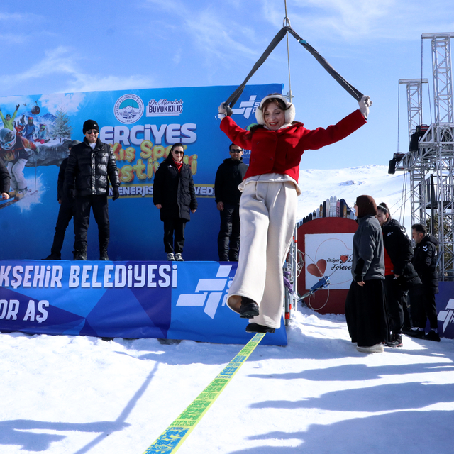 Kayseri'de "Erciyes Kış Spor Festivali" düzenleniyor