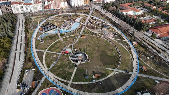 Recep Tayyip Erdoğan Millet Bahçesi'nde çalışmalarda sona gelindi