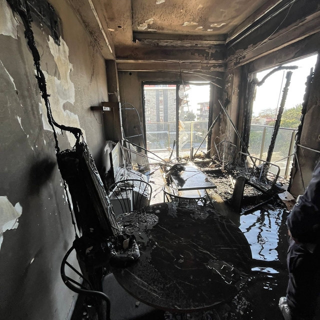 Alanya'da korkutan yangın