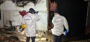 Prefabrik evde çıkan yangında karı-koca hayatını kaybetti
