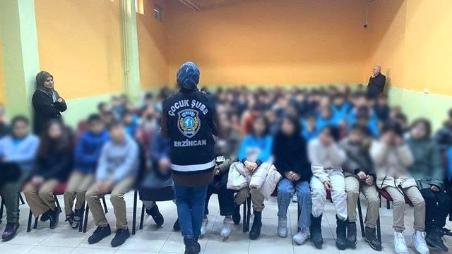 Erzincan'da öğrencilere güvenlik eğitimi
