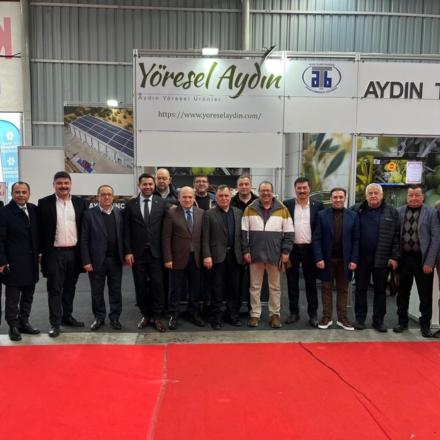 Edremit Ticaret Odası Heyeti, Aydın'da fuara katıldı