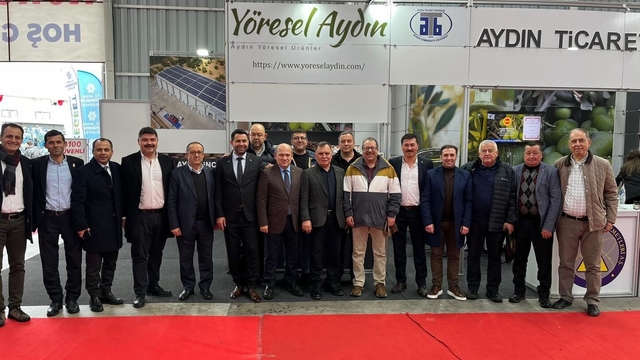 Edremit Ticaret Odası Heyeti, Aydın'da fuara katıldı