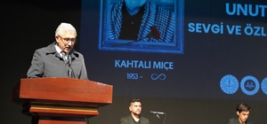 Usta Sanatçı Kahtalı Mıçe şarkılarıyla anıldı