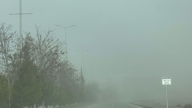 Batman'da sis etkili oldu, görüş mesafesi düştü