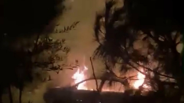 Çanakkale'de otomobil alev aldı