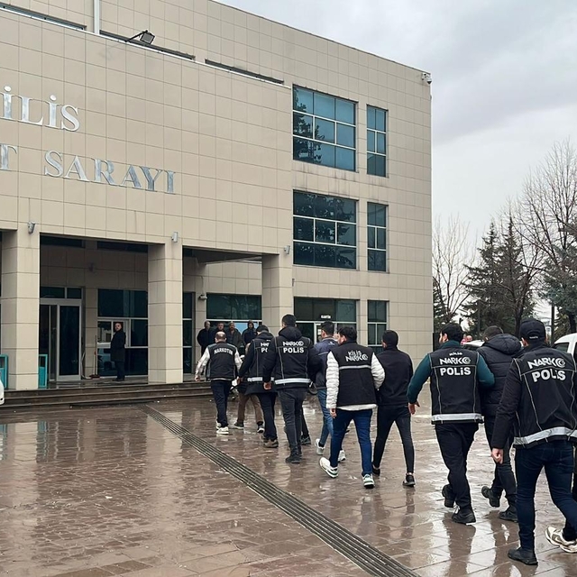 Kilis'te uyuşturucu operasyonu; 7 tutuklama