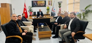 Başkan Aküzüm, Başhekim Türken ile görüştü