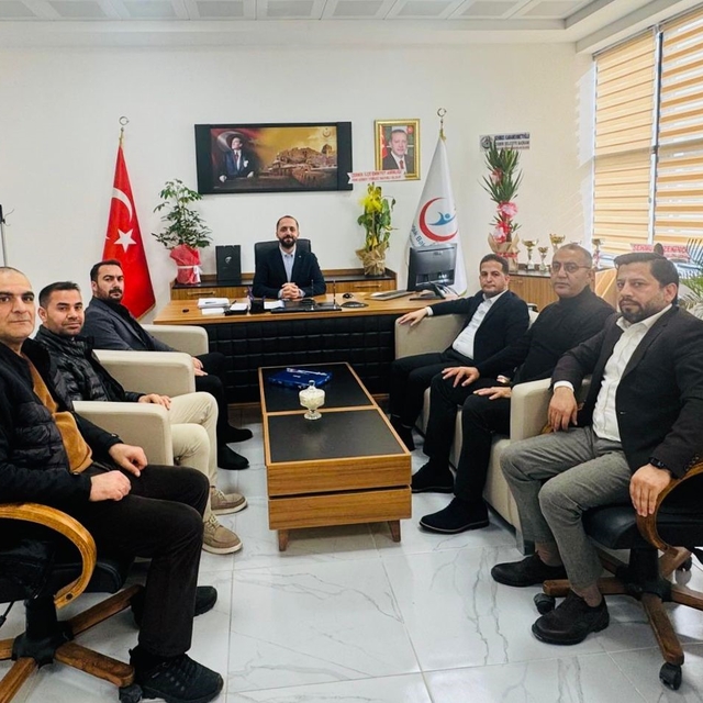 Başkan Aküzüm, Başhekim Türken ile görüştü