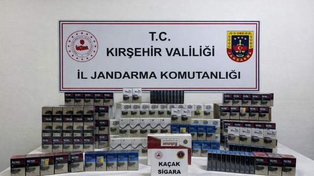 Kırşehir'de gümrük kaçağı 528 paket sigara ele geçirildi