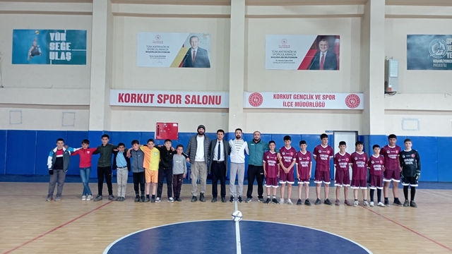 Korkut'ta "Okullararası Futsal Turnuvası" başladı