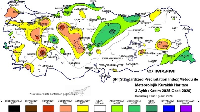 Sivas'ta yağışlar artı, kuraklık riski azaldı