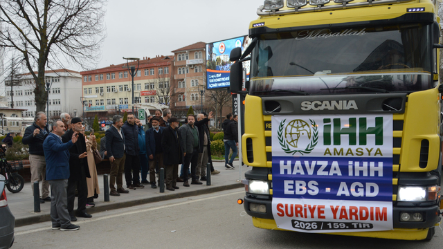 Samsun'dan Suriye'ye 520 çuval un gönderildi