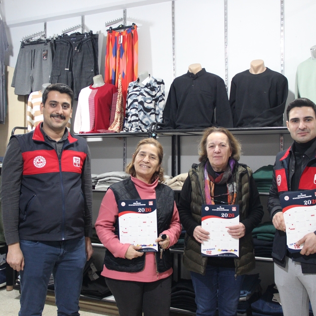 Acil Çağrı Merkezi ekipleri esnafı bilgilendirdi