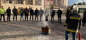Dörtdivan ilçesinde polis ekiplerine yangın eğitimi verildi