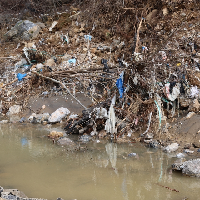 Selin ardından oluşan plastik atıklar dikkat çekti