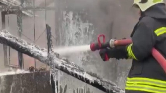 Kahramanmaraş'ta ahır yangını