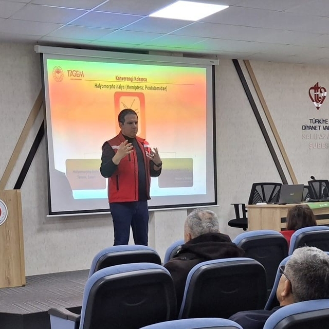 Salıpazarı'nda kahverengi kokarca ile mücadele eğitimi