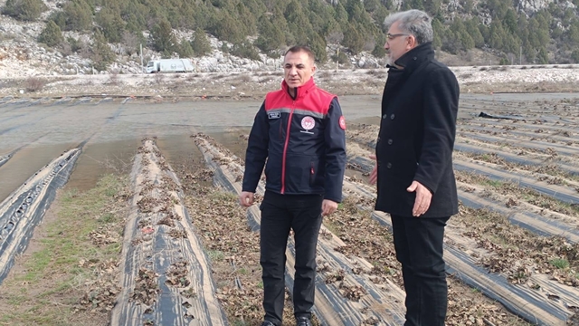 Taşkın yaşanan Gembos Ovası'nda inceleme