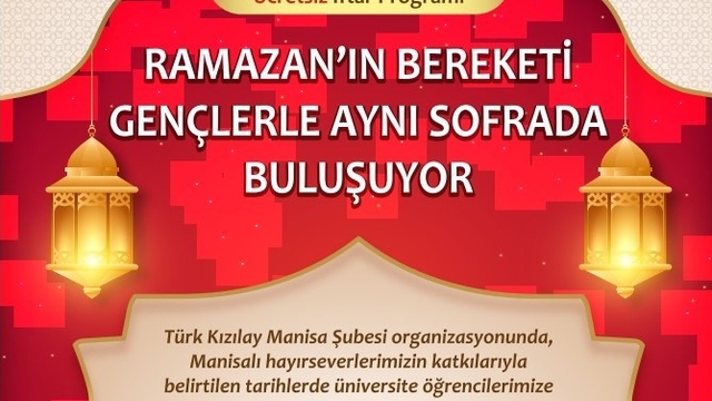 Kızılay'dan üniversitelilere ramazan sofrası