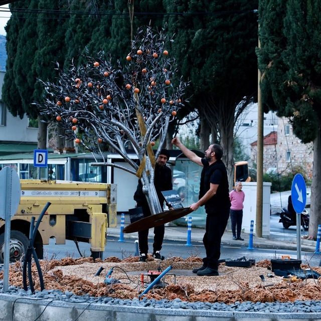 Kavşak düzenleme çalışması tamamlandı