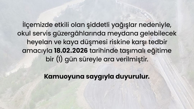 Feke'de taşımalı eğitime 1 gün ara verildi