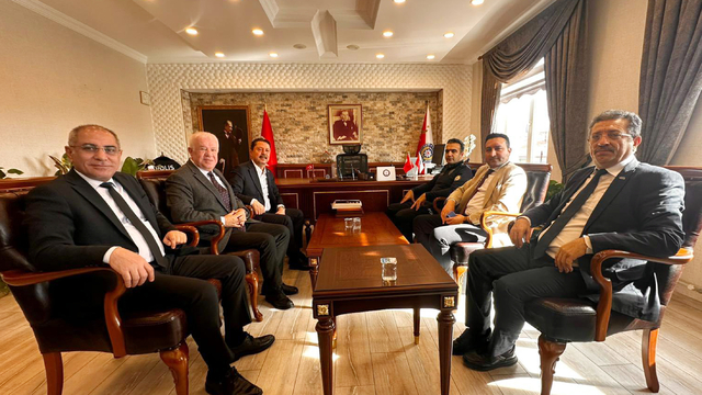 Beypazarı Belediye Başkanı Kasap, İlçe Emniyet Müdürü Dursun'u ziyaret etti