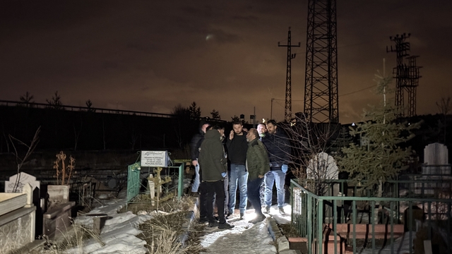 Erzurum'da mezarlıkta poşete sarılı cenin bulundu