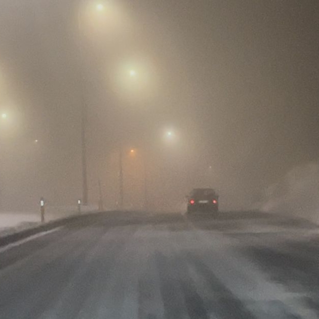 Develi-Erciyes yolunda sis sürücülere zor anlar yaşattı