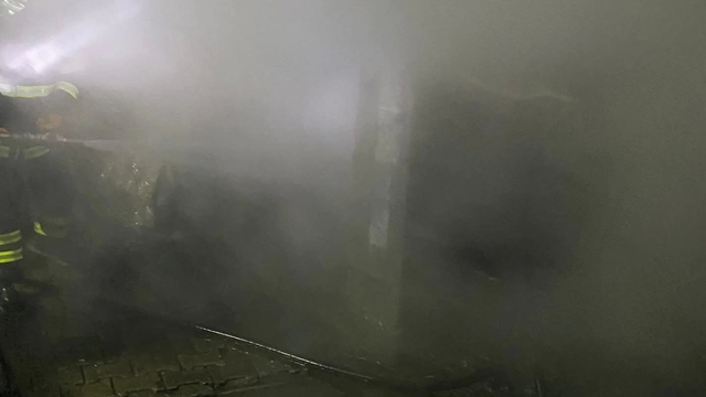 Güroymak'ta korkutan yangın