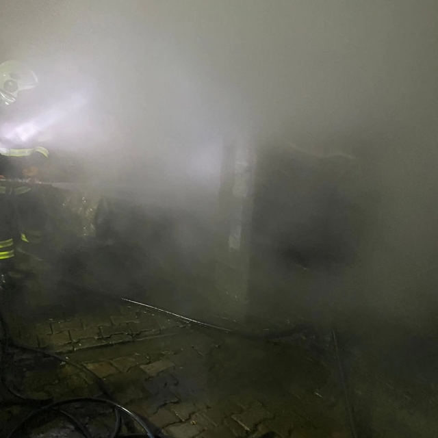 Güroymak'ta korkutan yangın