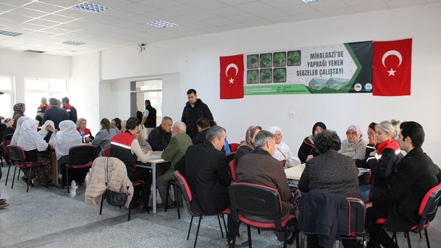 Mihalgazi'de "Yaprağı Yenen Sebzeler Çalıştayı" yapıldı