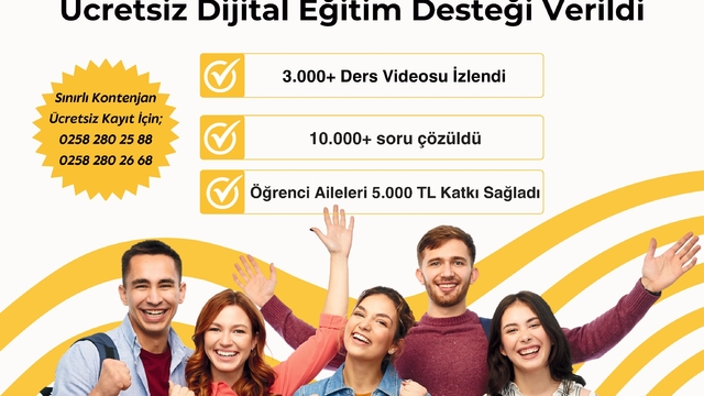 Denizli'de Eğitimde Fırsat Eşitliği Projesi ile 5 bin gence ulaştı