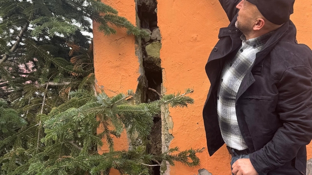 Alaplı TOKİ İlk ve Ortaokulu'nda istinat duvarında çökme tehlikesi