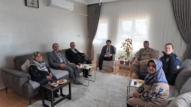 Gercüş'te şehit yakınları ve gazilere vefa ziyareti