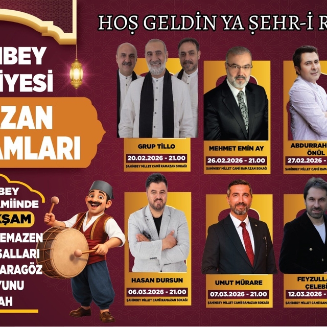 Şahinbey Belediyesi Ramazan'da gönülleri Şahinbey Millet Camii ve Külliyesi...