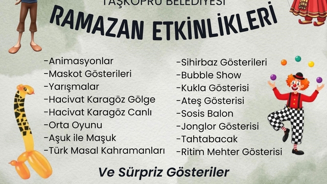 Taşköprü'de Ramazan dolu dolu geçeek