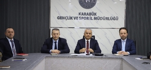 Karabük'te gençlik ve spor çalışmaları masaya yatırıldı