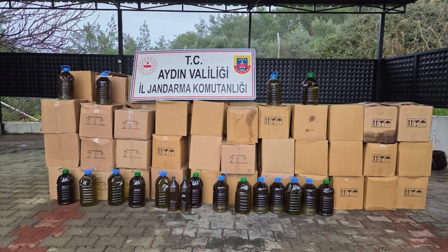Didim'de tağşiş zeytinyağı operasyonu: "2 bin 932 litre zeytinyağı ele geçirildi"