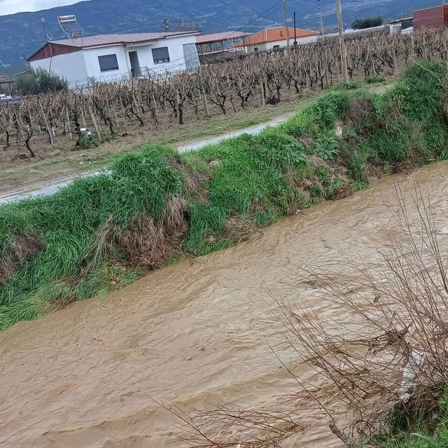 Sağanak yağış Sarıgöl'de kuruyan dereleri canlandırdı